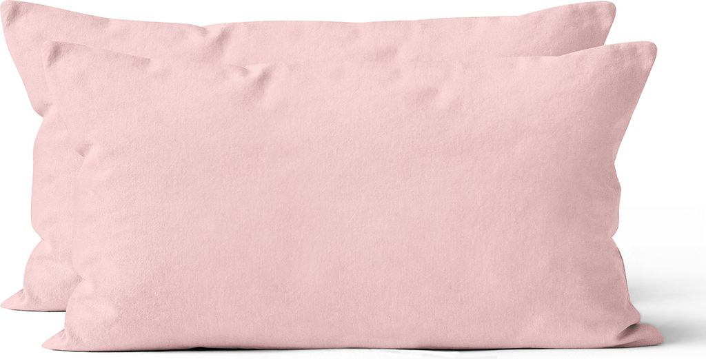 2 er Set Mikrofaser UNI Kissenhüllen Kissenbezüge Produktbild 