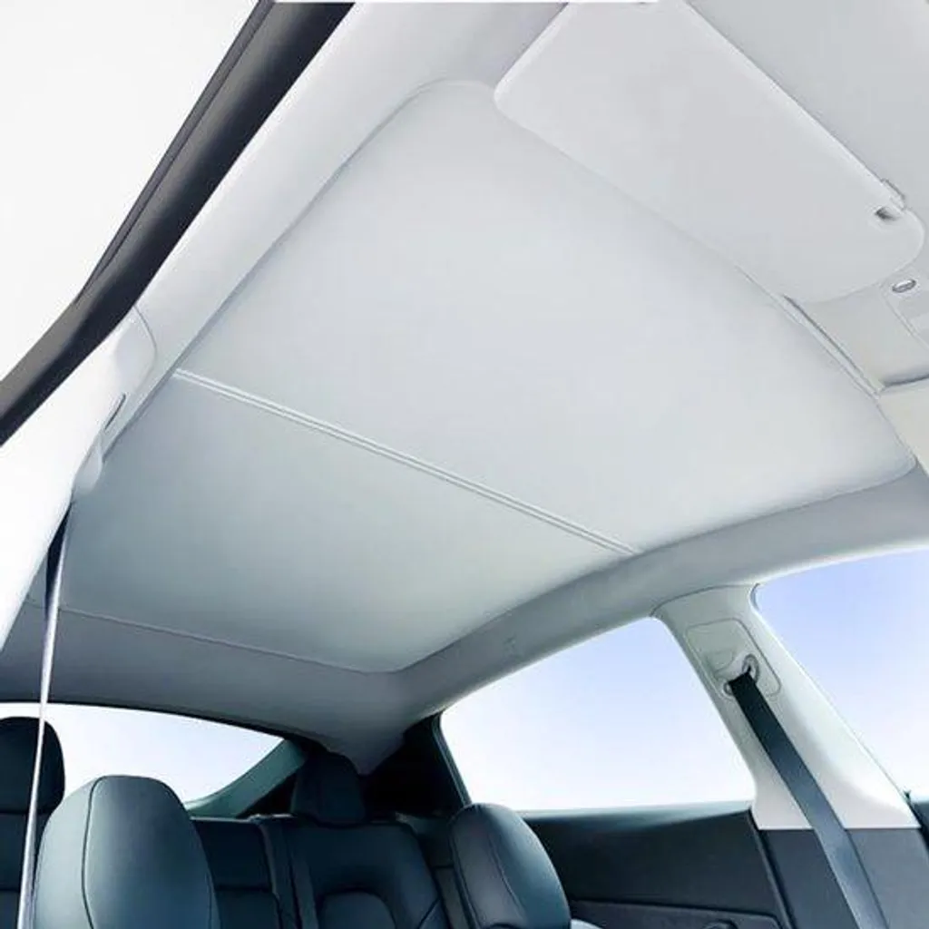 Store de Toit Tesla Model Y : Film Électrostatique Isolant et Anti-UV