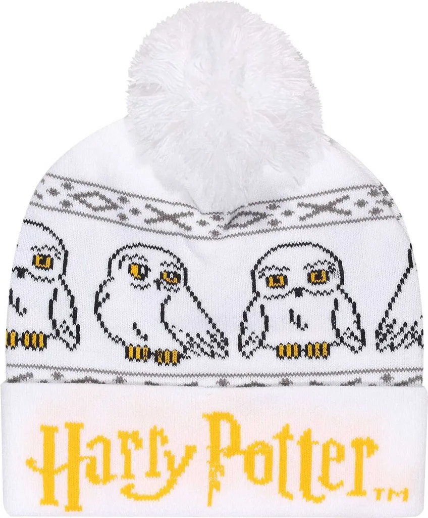 Harry Potter Berretto Edvige con Pom-Pom - Cappello Invernale Neve Ufficiale