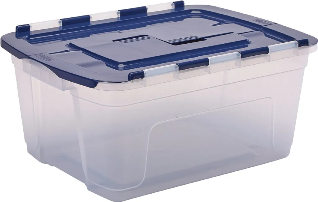 Fellowes 100135775 Boîte de rangement BANKERS BOX 55L avec couvercle