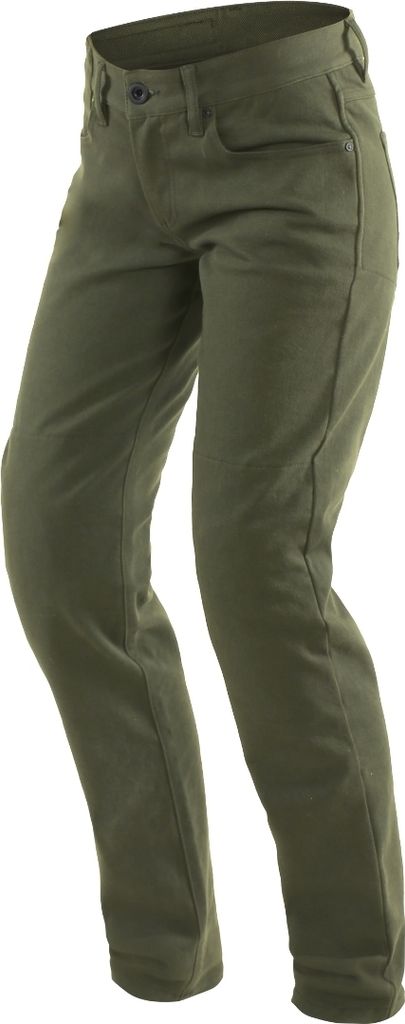 Dainese Casual Slim Damen Motorrad Textilhose, grün, 26