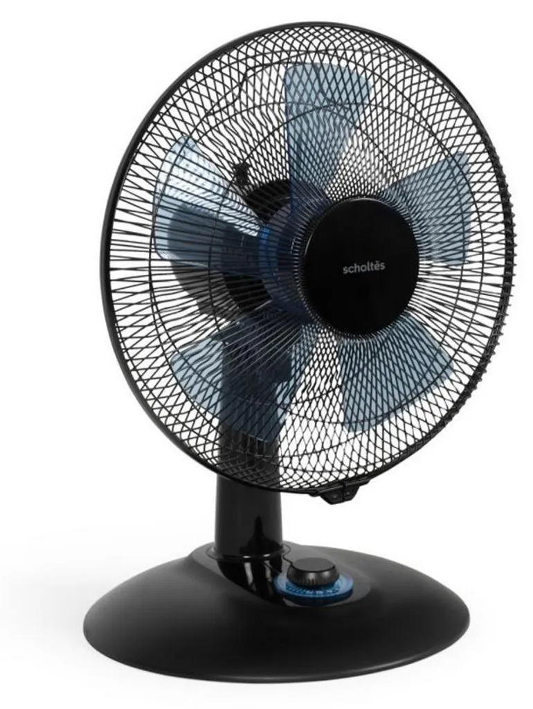Ventilateur de table 40cm Noir Scholtes SCVT40SIL Silencieux et Design