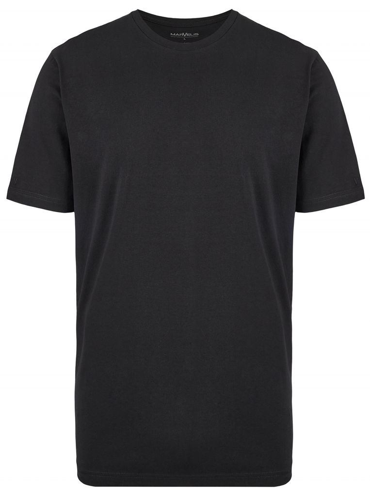 Marvelis T-Shirt Doppelpack Rundhals Uni Schwarz 2816/12/68, Größe: S
