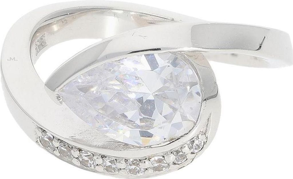 Ring Silber 925 mit Zirkonia JL30-07-5168 JuwelmaLux Größe 53