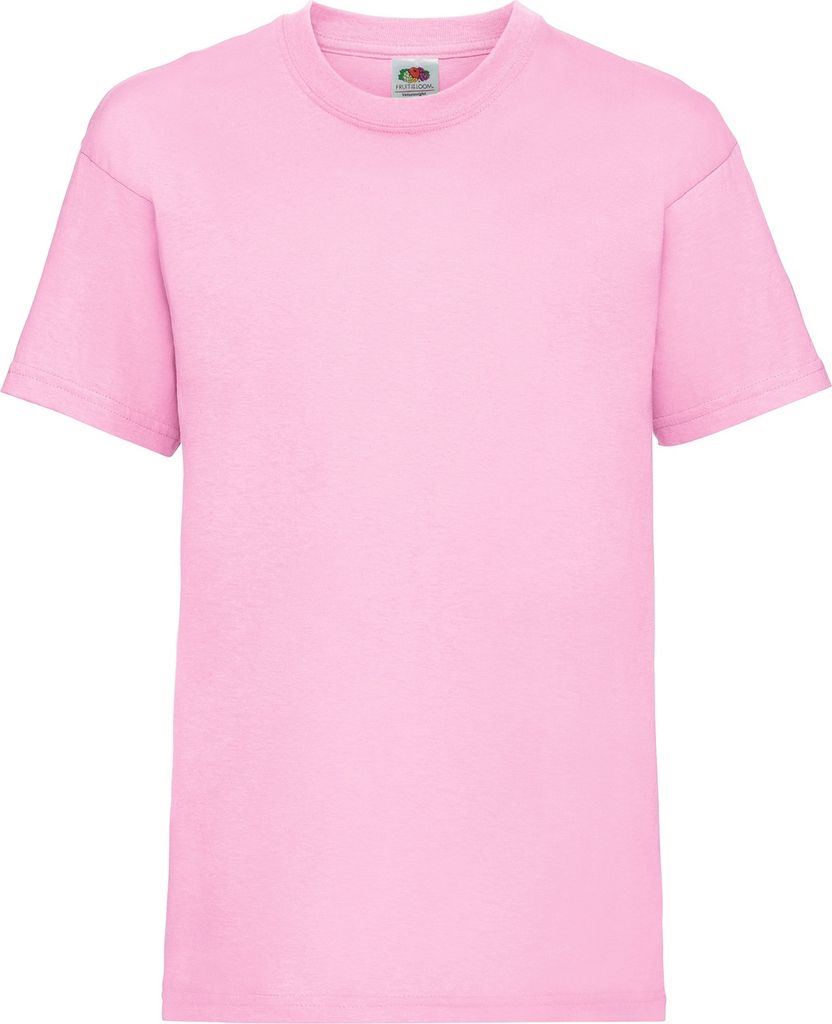 Fruit of the Loom Kinder T-Shirt, kurzärmlig (2 Stück/Packung) BC4269 (14-15 Jahre (164)) (Rosa)