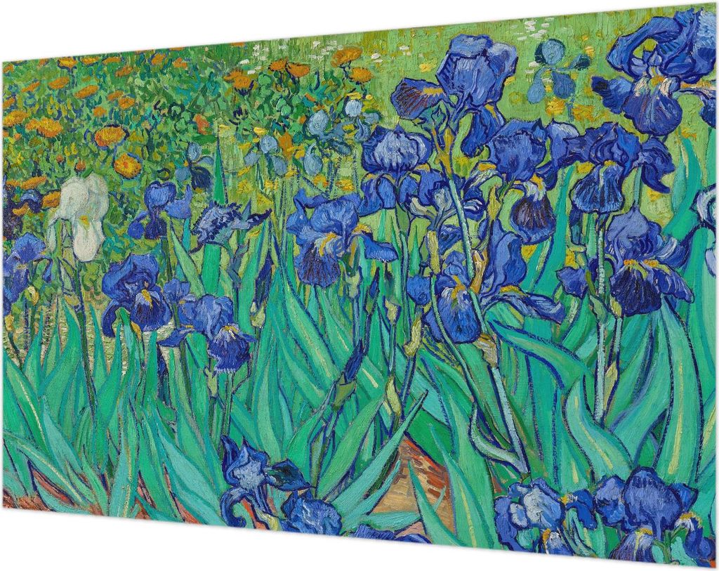 Wandtapete - Dekorative Tapete für Wohnzimmer- Tapetenfolie für Wanddekoration - 104x70 cm - Gartenblumen