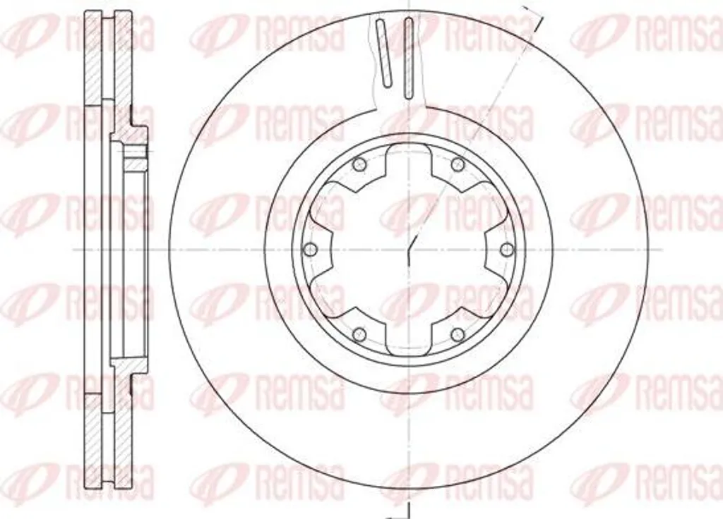 Disque de frein REMSA 6899.10 : stop aux vibrations Nissan OE 40206VE800