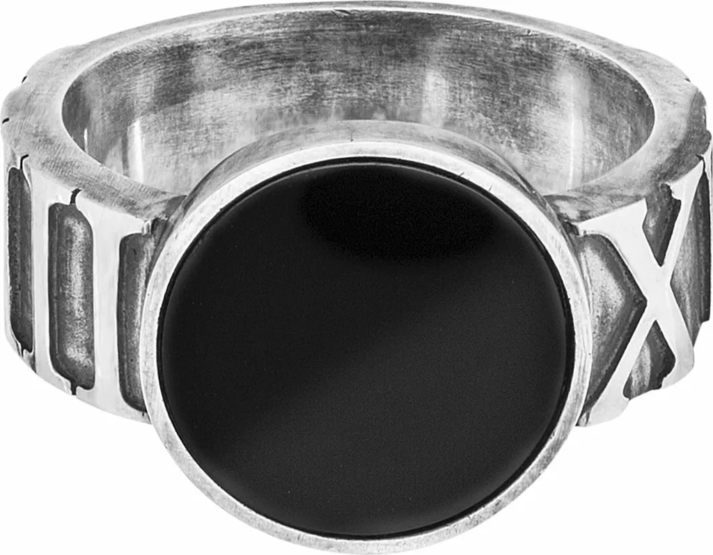 Anello Cai Argento 925 Ossidato Opaco Onice | Trend Uomo 2024
