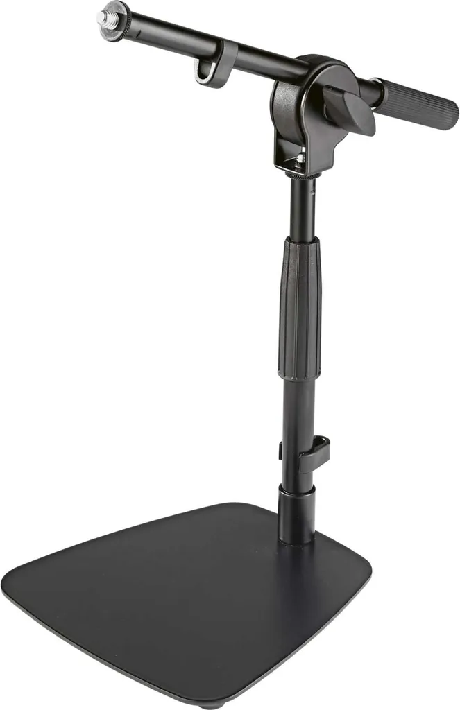 K&M 25995 Trépied de table et de sol noir compact pour micro - stable
