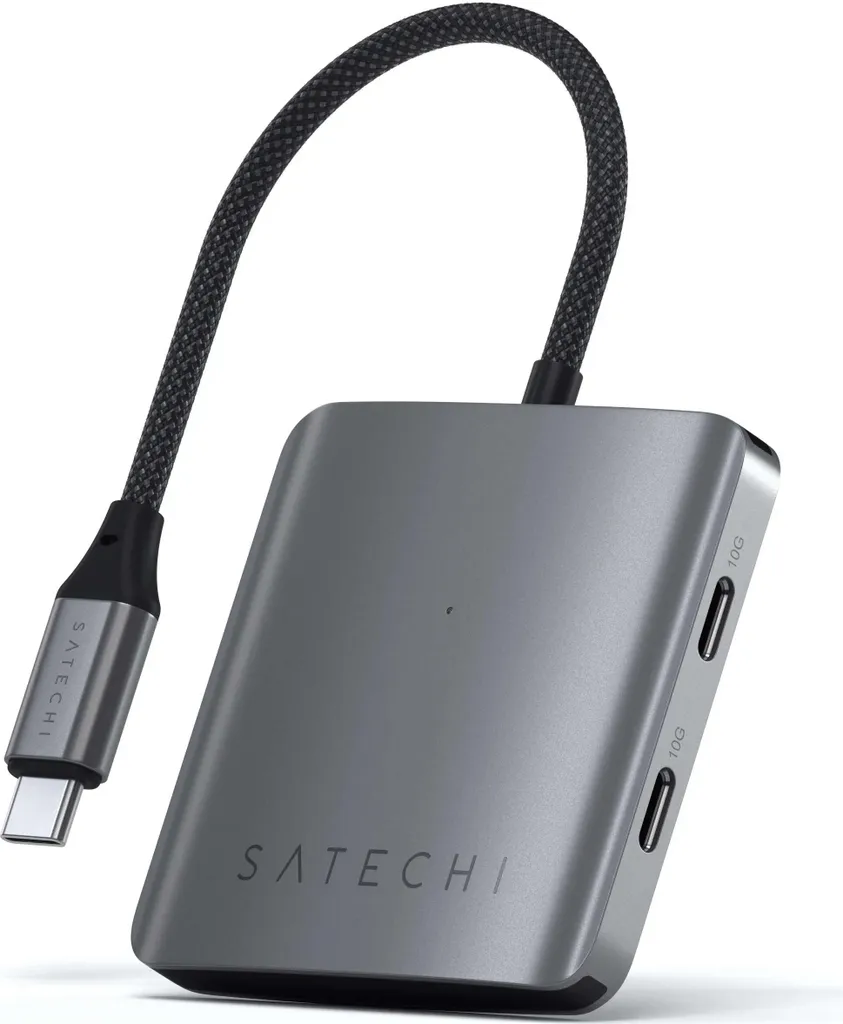 Satechi Hub 4 Ports USB-C 3.2 Gen 2 avec Power Delivery 100W Space Gray
