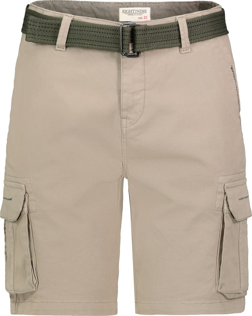 Eight2Nine Kurze Cargo Shorts mit Gürtel und Chino Style Größe: 32W