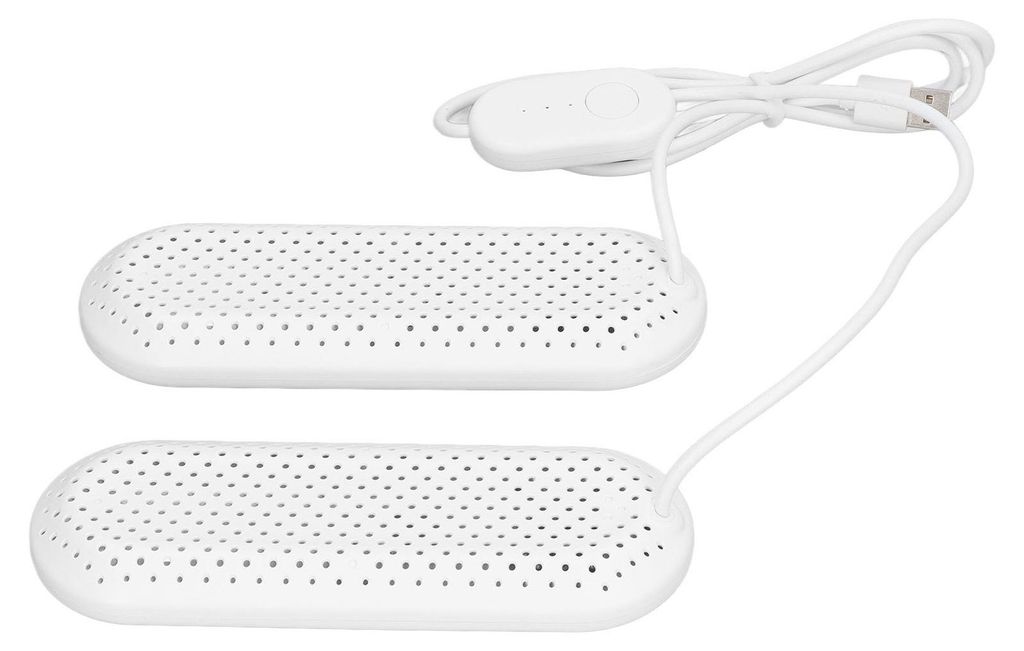 Haushalts-USB-Schuhtrockner, Studentenwohnheim, Erwachsene, Desodorierung von Stiefelschuhen mit Timer, Weiß