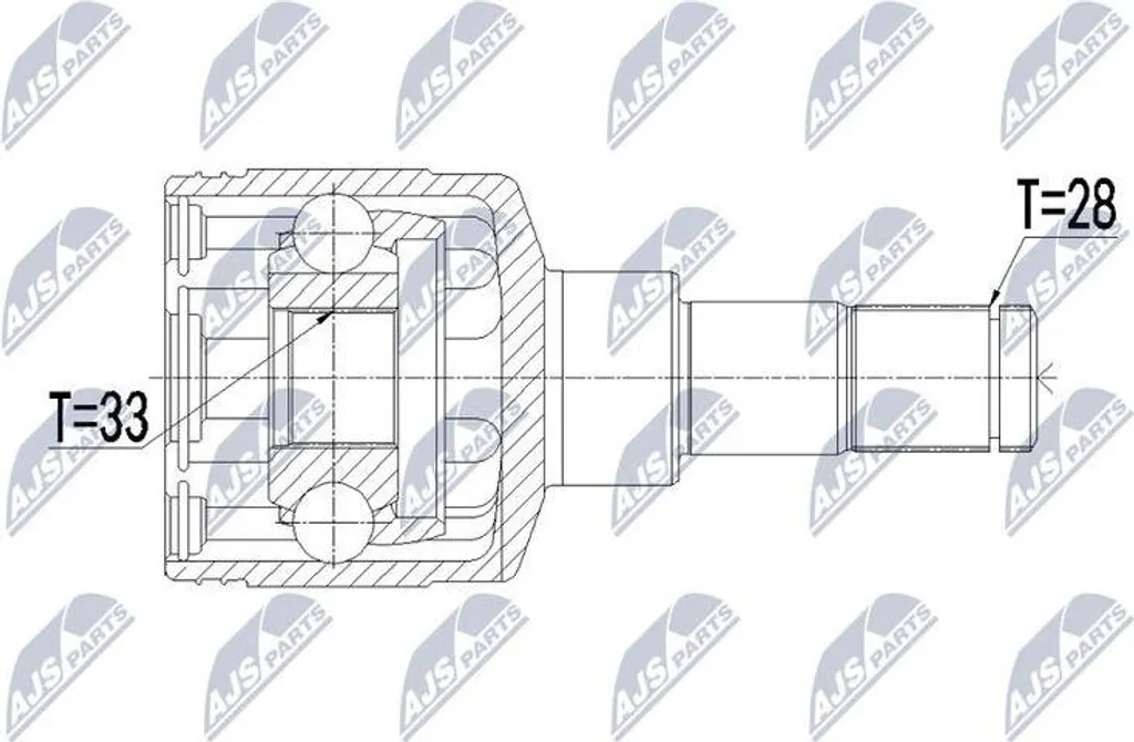 Kit réparation arbre de transmission pour Sedici - Joint NTY 4410279J60
