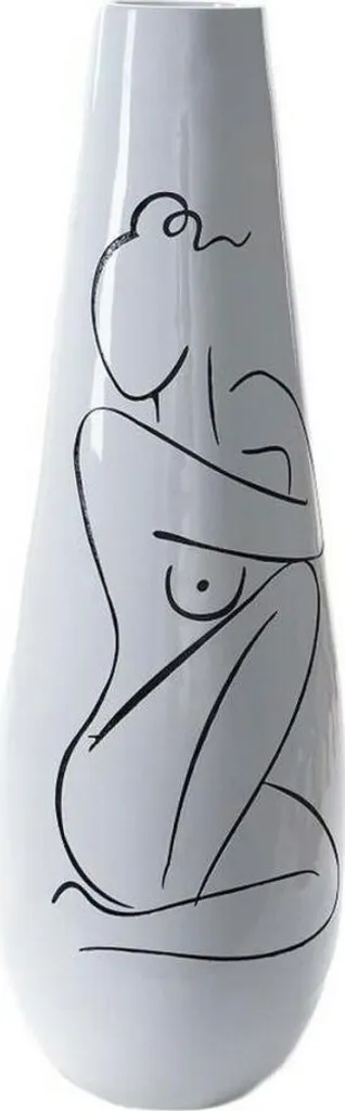 Vase Colonne Abstrait Blanc : Décorez vos Coins de Pièce avec Style