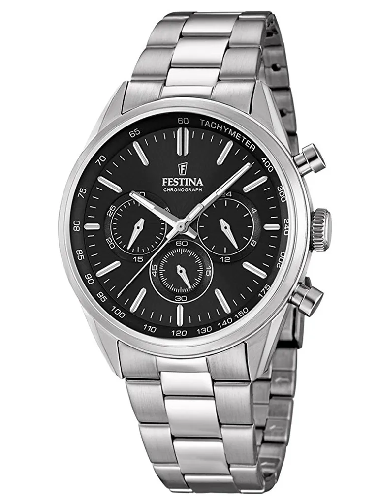 Festina F16820-4 Orologio Uomo Cronografo Sport Timeless Acciaio