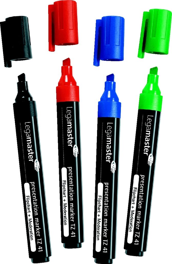 Presentation Marker TZ 41 Set sortiert Keilspitze VE=10x4 Stück