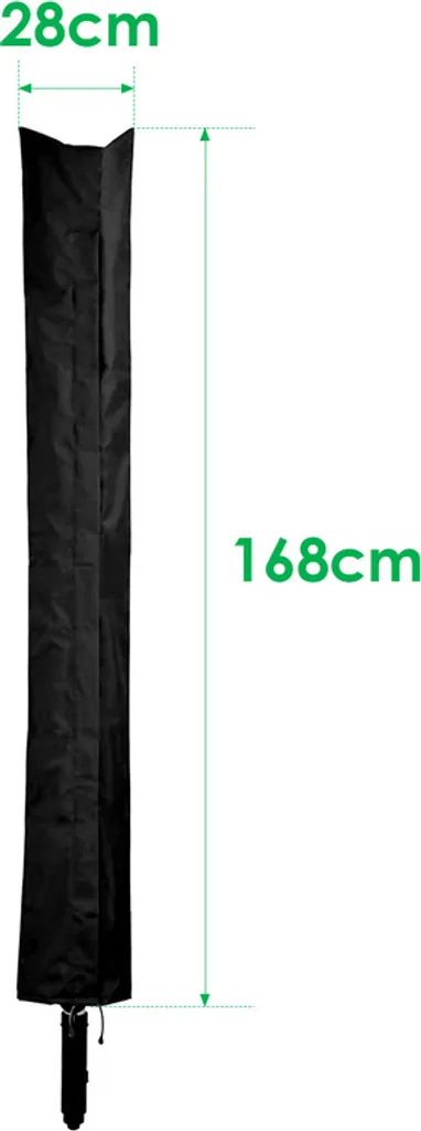 Jopassy copertura protettiva per essiccatore rotante, copertura impermeabile, copertura protettiva per essiccatore rotante -168*28cm- Copertura per essiccatori rotanti