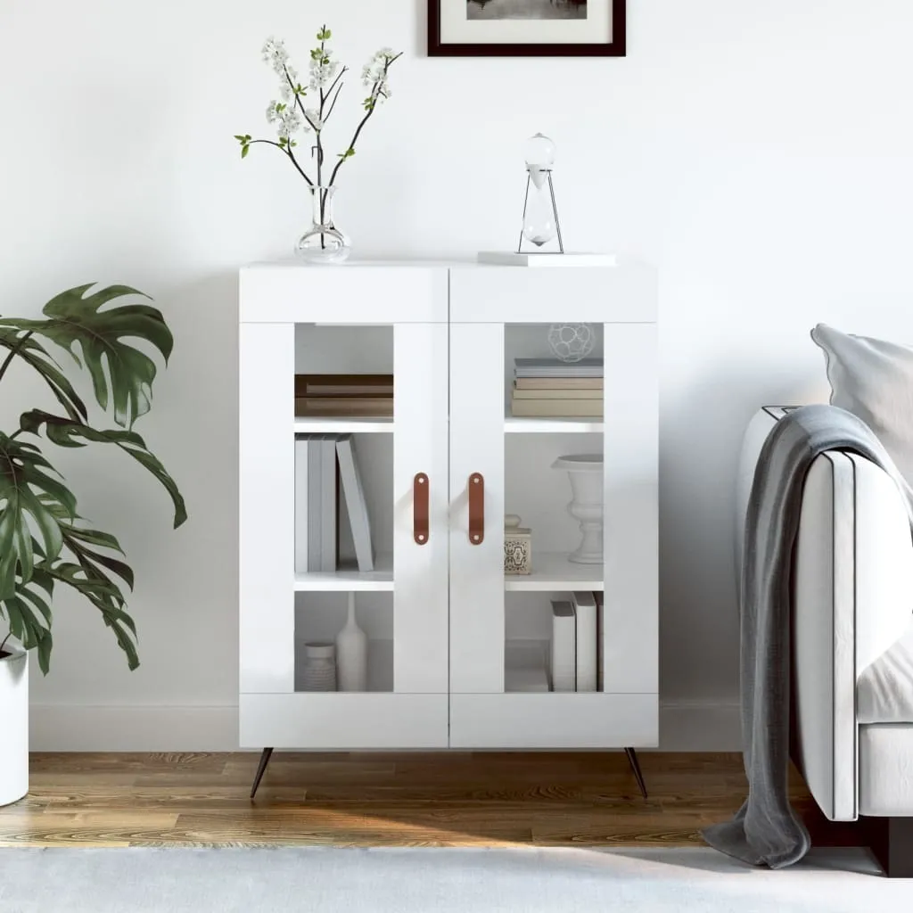 Madia Moderna Bianca Lucida 90cm | Mobiletto Design The Living Store