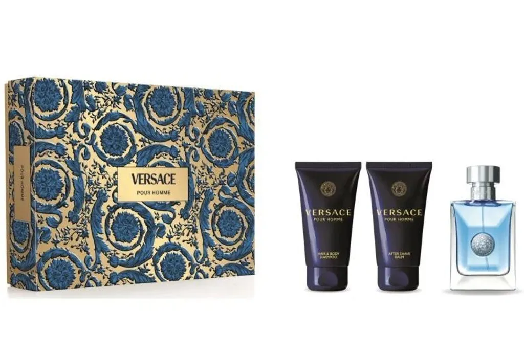 Versace Pour Homme : Kit Voyage Parfum 50ml et Soins Corps Essentiels