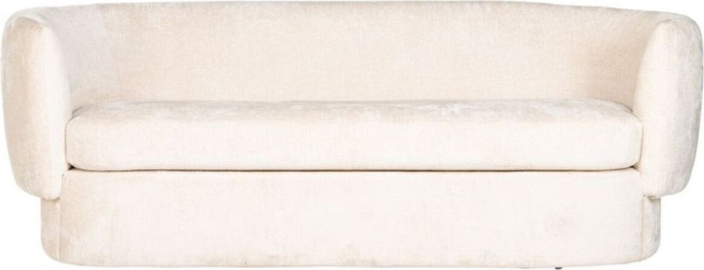 Casa Padrino Luxus Sofa Weiß 210 x 85 x H. 73 cm - Wohnzimmer Sofa - Wohnzimmer Möbel - Luxus Möbel - Wohnzimmer Einrichtung - Luxus Einrichtung...