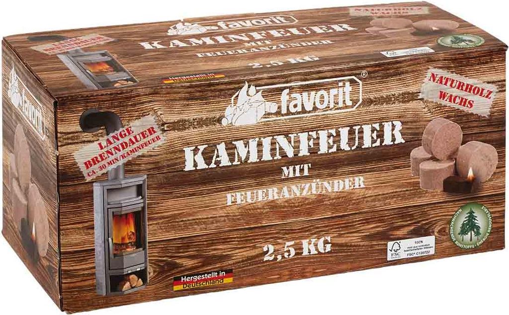 Favorit JUMBO Anzünder 2,5 kg in verschließbarer Schachtel Obrázok produktu 