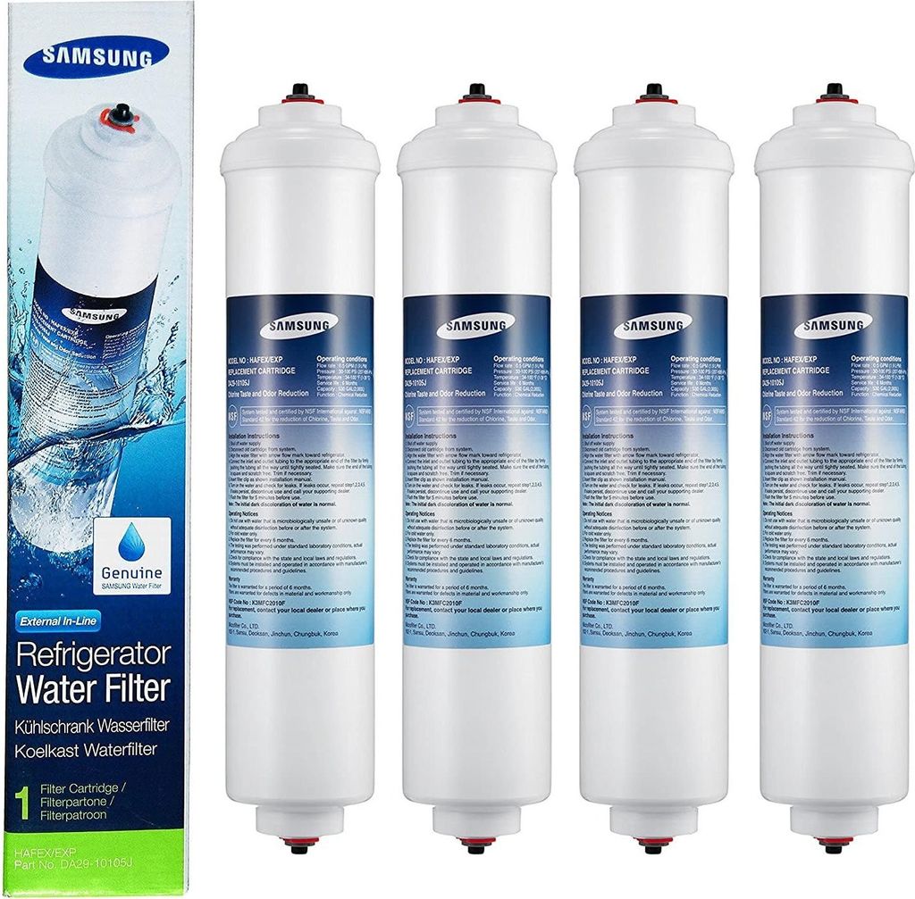 4x Original Samsung Wasserfilter DA29-10105J Filter HAFEX/EXP 3785 Liter