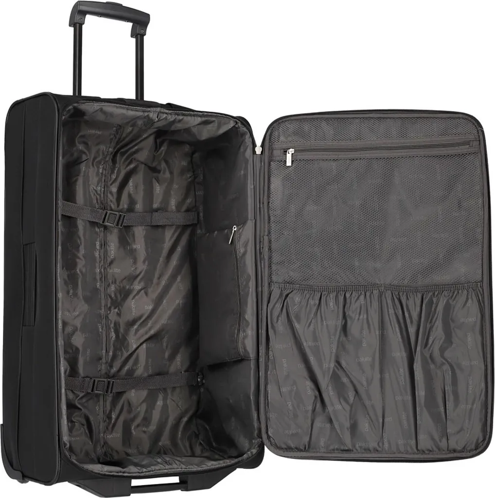 Trolley Travelite Orlando 73cm Noir - Valise Légère et Ultra Robuste