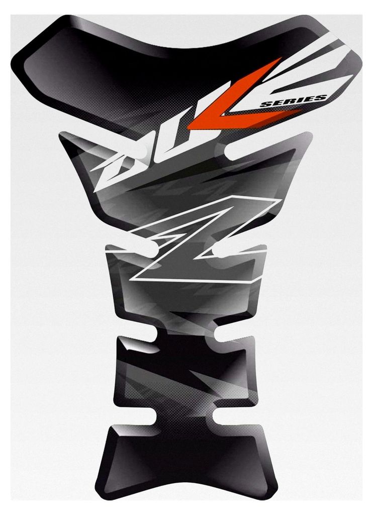 Tankpad Motorrad 3D Carbon kompatibel mit KTM Duke 125 250 690 790 1029 v4 - 20 x 14 cm