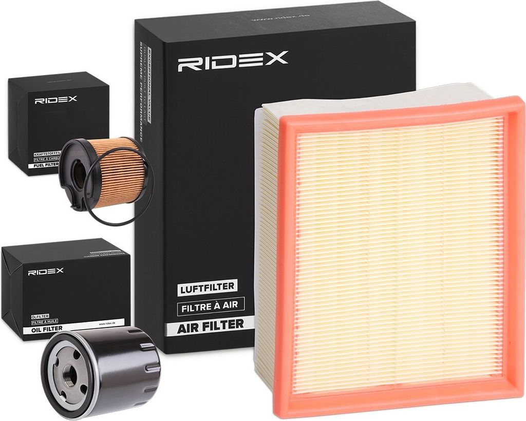 RIDEX Filterset Inspektionspaket Filtersatz passend für PEUGEOT 206 Schrägheck (2A/C) 206 SW (2E/K) 306 Schrägheck (7A, 7C, N3, N5) 306 Break 306
