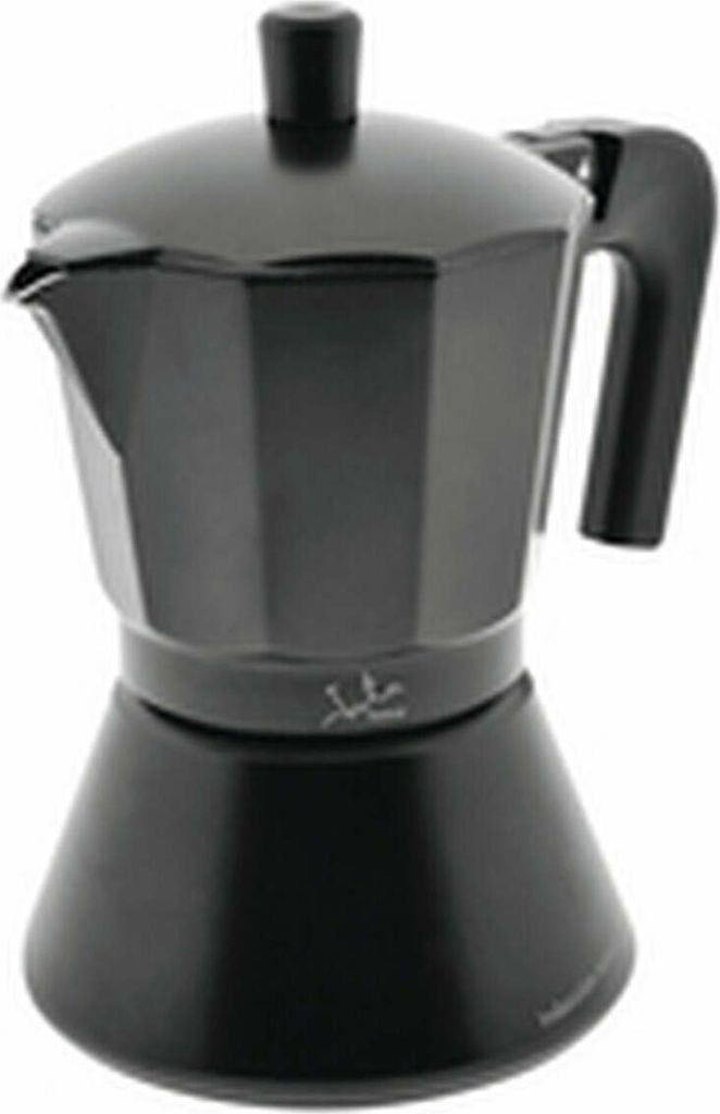 Italienische Kaffeekanne JATA CFI6 Schwarz Aluminium 6 Tassen 1 L