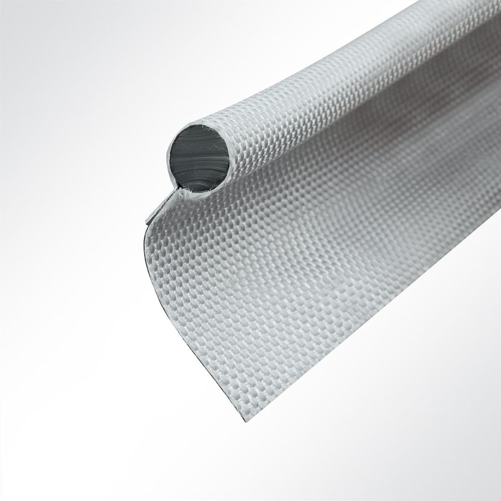 Lysel Zeltkeder PVC einfahnig Durchmesser 13.50mm in silbergrau VE 5m