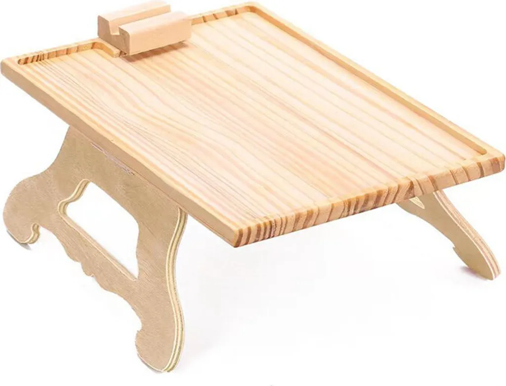 Table de canapé à clipser en bois naturel pour bras de fauteuil de salon