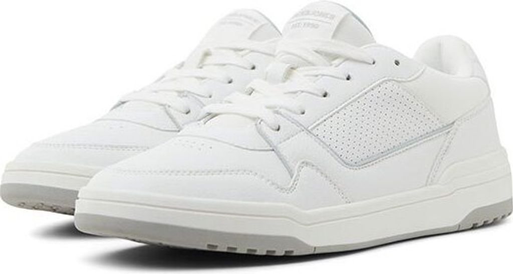 Jack & Jones 12254003_2206_1096999_41, Männlich, Erwachsener, Modische Sneakers, Weiß, Schnürverschluss, Rundzeh