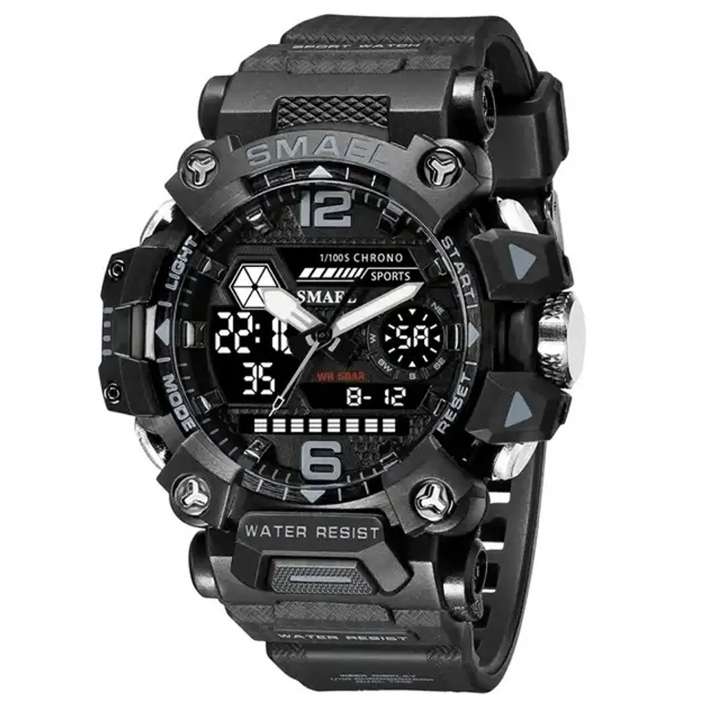 Montre de Randonnée SMAEL GR-29432 Noire : Robuste et Pratique KP29432
