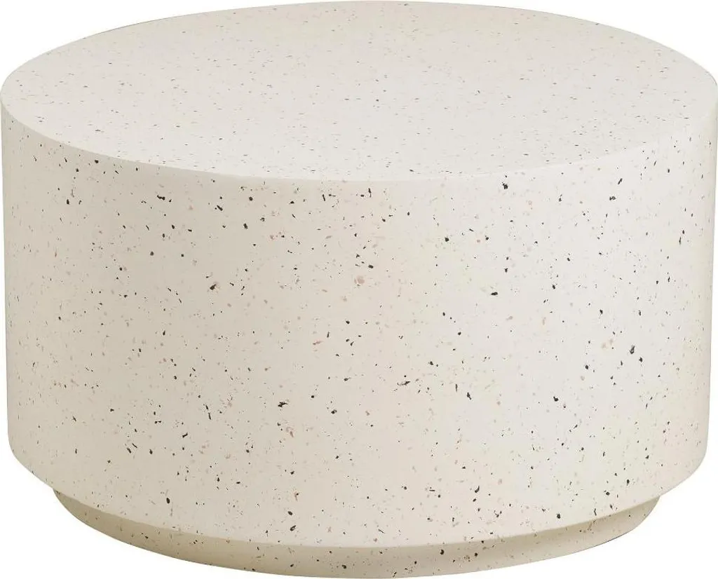 Table basse de jardin Ronja Ø70cm Off White style industriel chic