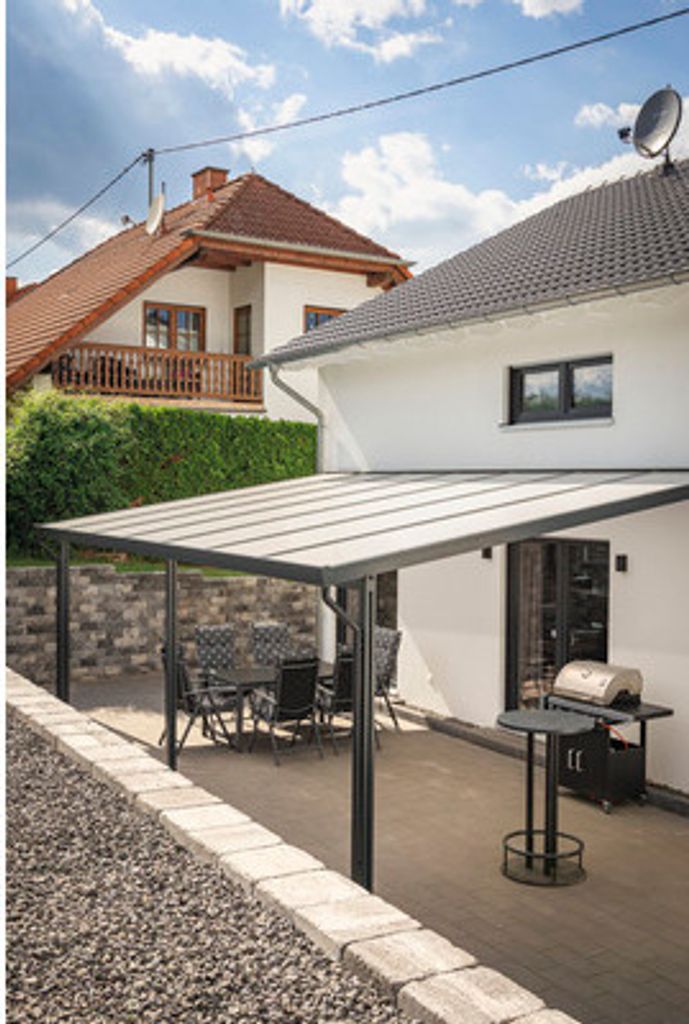 Terrassenüberdachung gutta Premium Acryl klar 712 x 306 cm Produktbild 