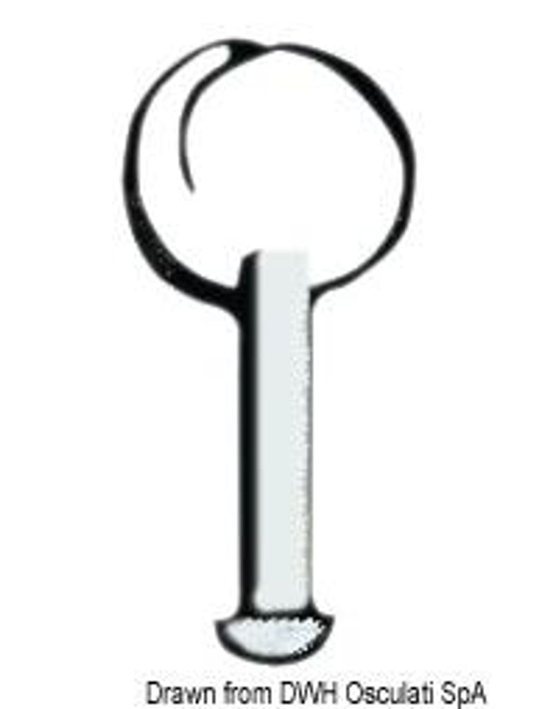 Edelstahl clevis Bolzen ohne Ring 6 mm x 20 mm Osculati 37.106.21C