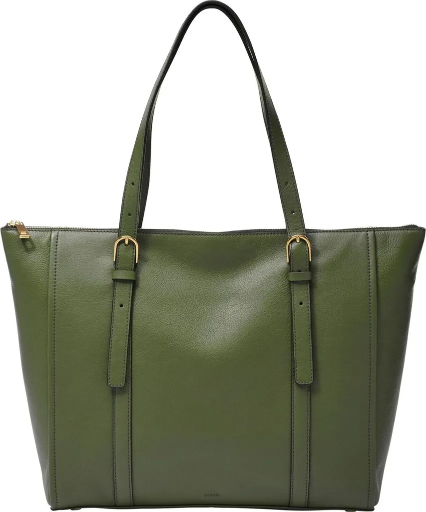 Sac shopper Fossil Carlie Tote en cuir Tarragon vert pour femme