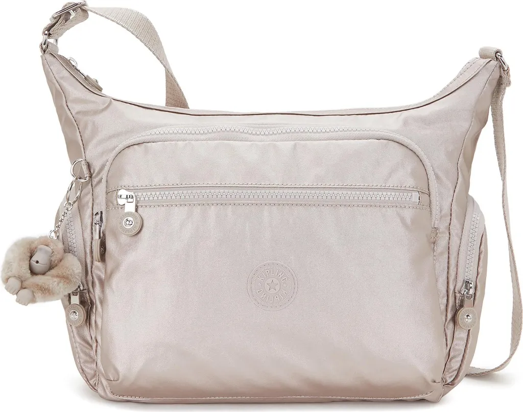 Sac à bandoulière Kipling Gabbie Metallic Glow avec multiples poches
