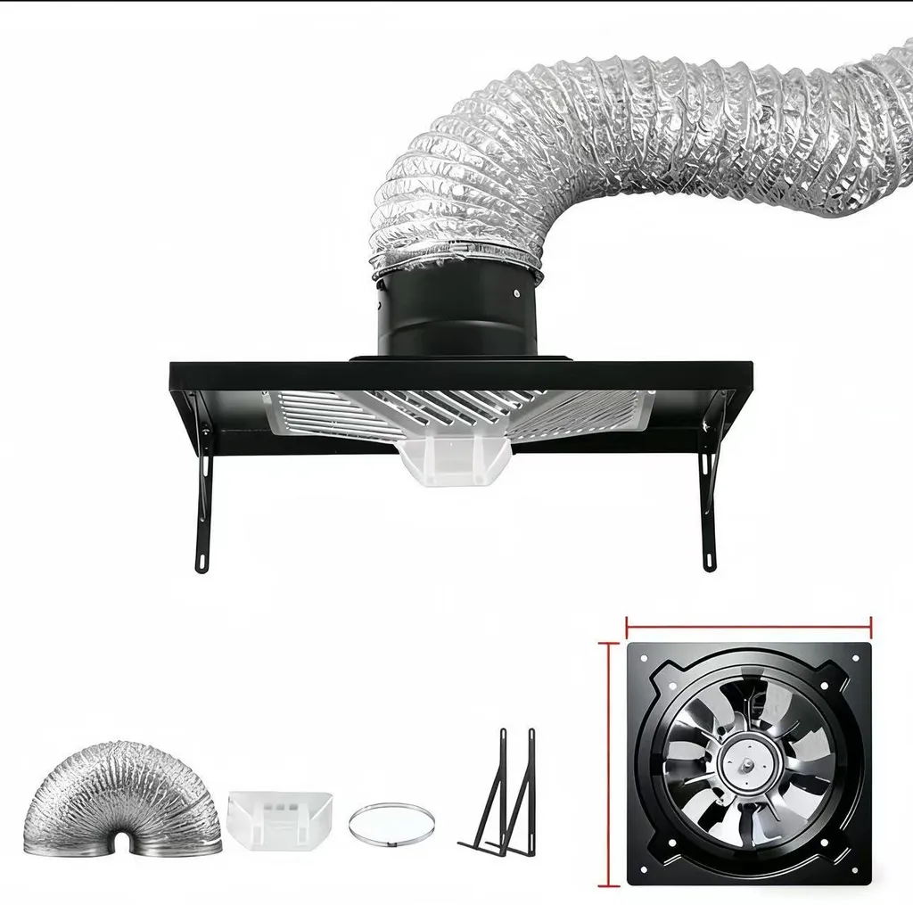 Extracteur d'air de salle de bain 150mm haute pression montage facile