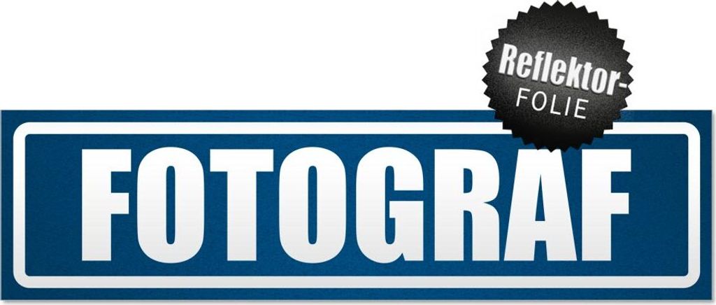 Fotograf invertiert Magnetschild Schild magnetisch