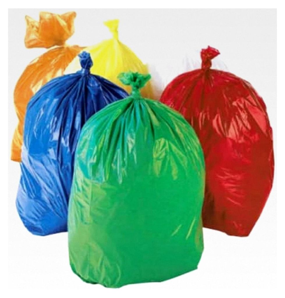 Farbige Müllsäcke, 20 Stück, Orange