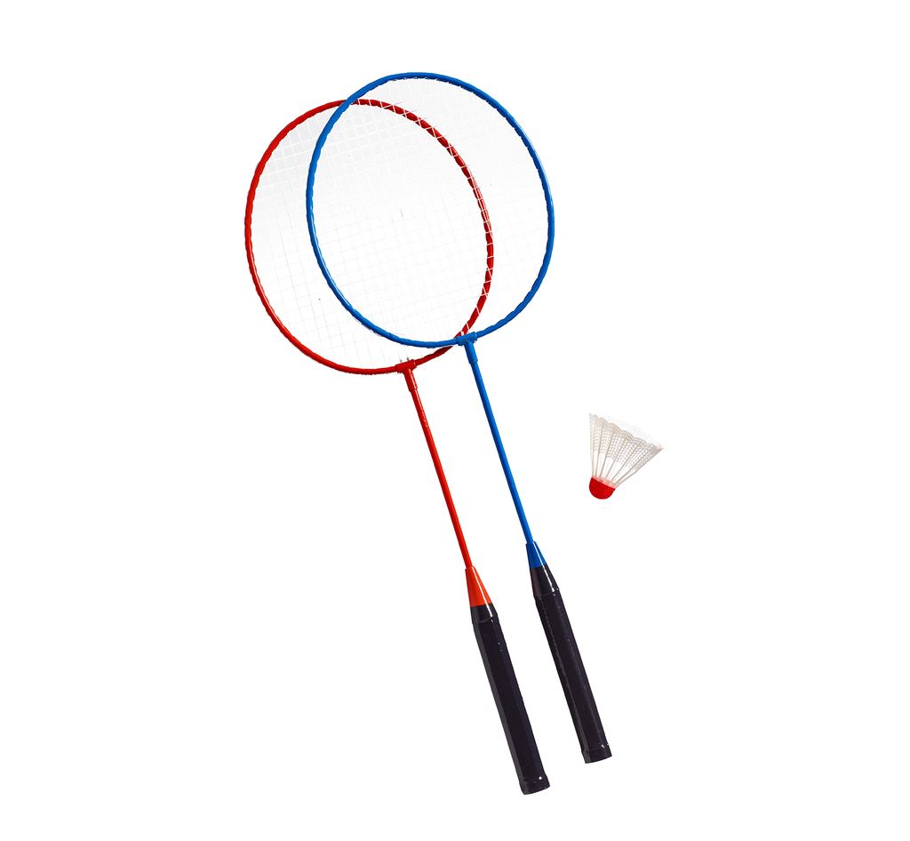 blau Best Sporting Jumbo Kinder-Badminton-Set mit 2 x Schläger und 1 x Ball 