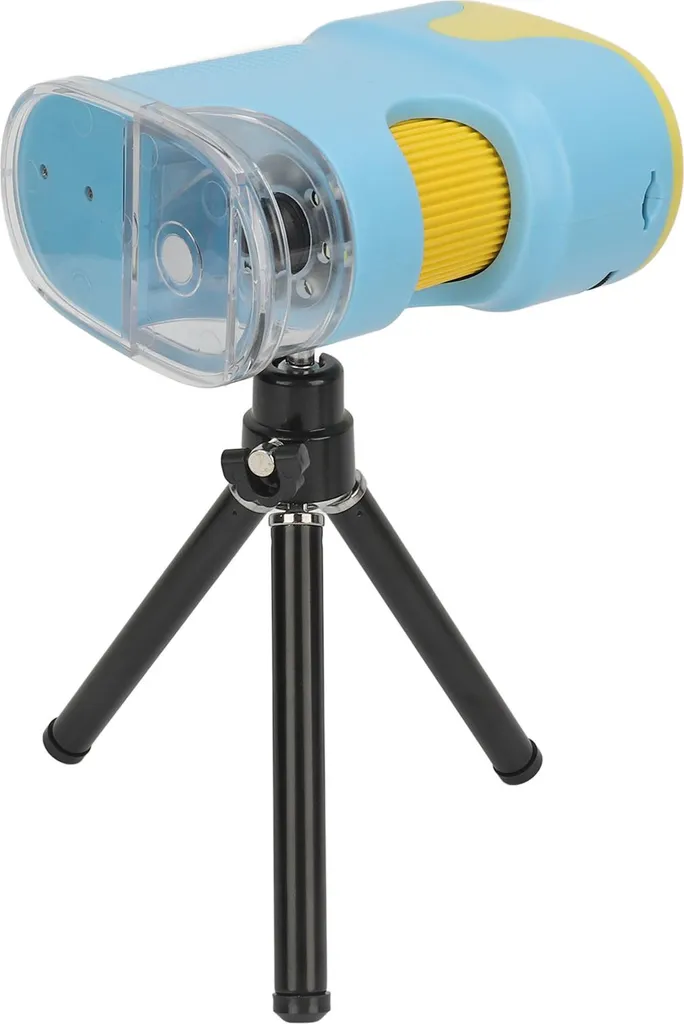 Microscope portable rechargeable 1000X HD avec écran LCD 2 pouces bleu