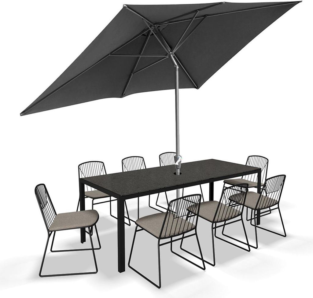 Faziango Sonnenschirm 200x300cm, Gartenschirm, knickbar, Produktbild 