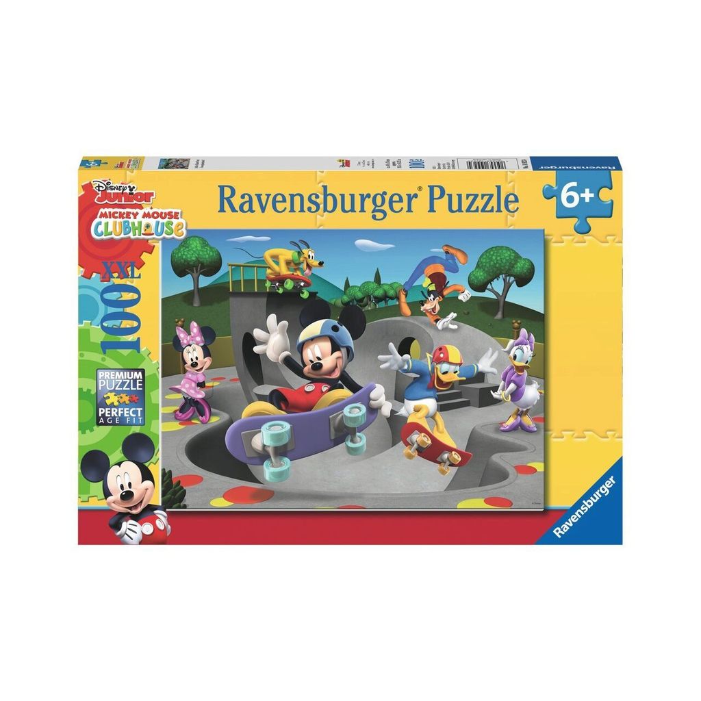 RAVENSBURGER Puzzle Mickey & Minnie : Im Skatepark XXL 100 Image du produit 