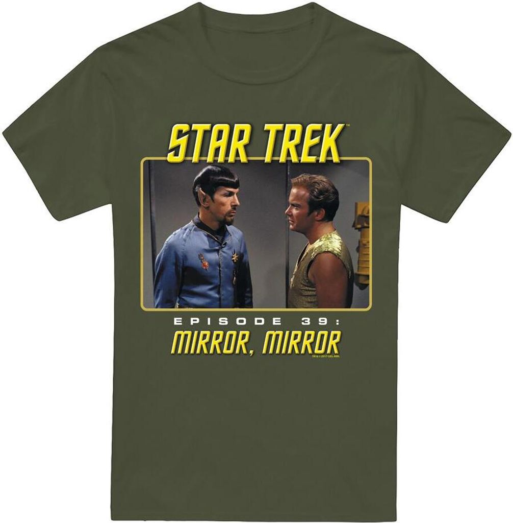 Star Trek - "Mirror Mirror" T-Shirt für Herren TV5691 (M) (Militärgrün)