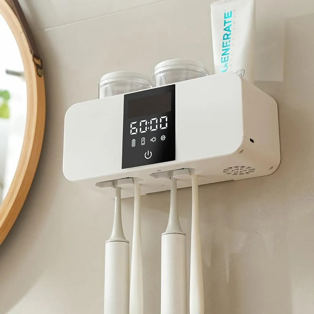 Stérilisateur Brosse à Dents UV Mural : Élimine 99% des Bactéries