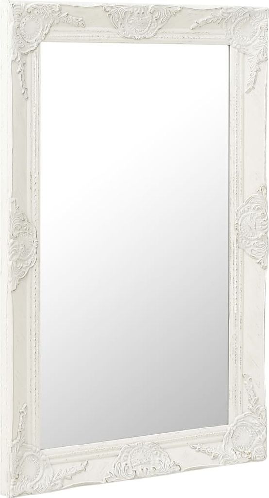vidaXL Miroir mural de style baroque 50x80 cm blanc Image du produit 