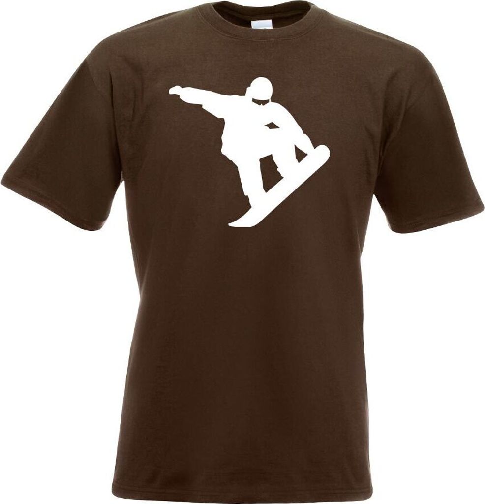 Kiwistar - T-Shirt - Chocolate - Snowboarding Sportler Figur Motiv Bedruckt Funshirt Design Print - mit Motiv Bedruckt - Funshirt Design - Sport - ...